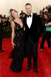 Brady and his wife, supermodel Gisele Bündchen, at the 2014 Met Gala